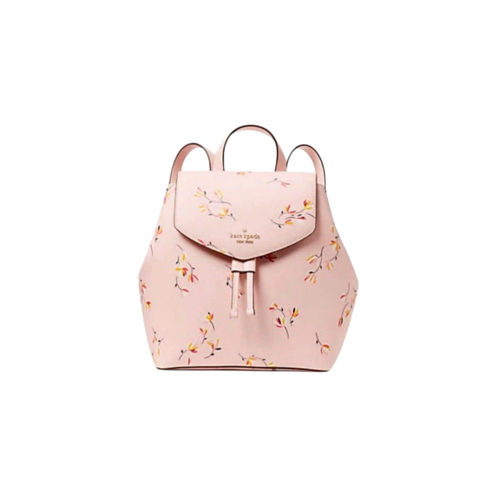 NWOT Kate Spade ♠️ Lizzie Tossed Blooms Floral Medium PINK Backpack - Picture 5 of 11